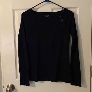 Navy long sleeve shirt